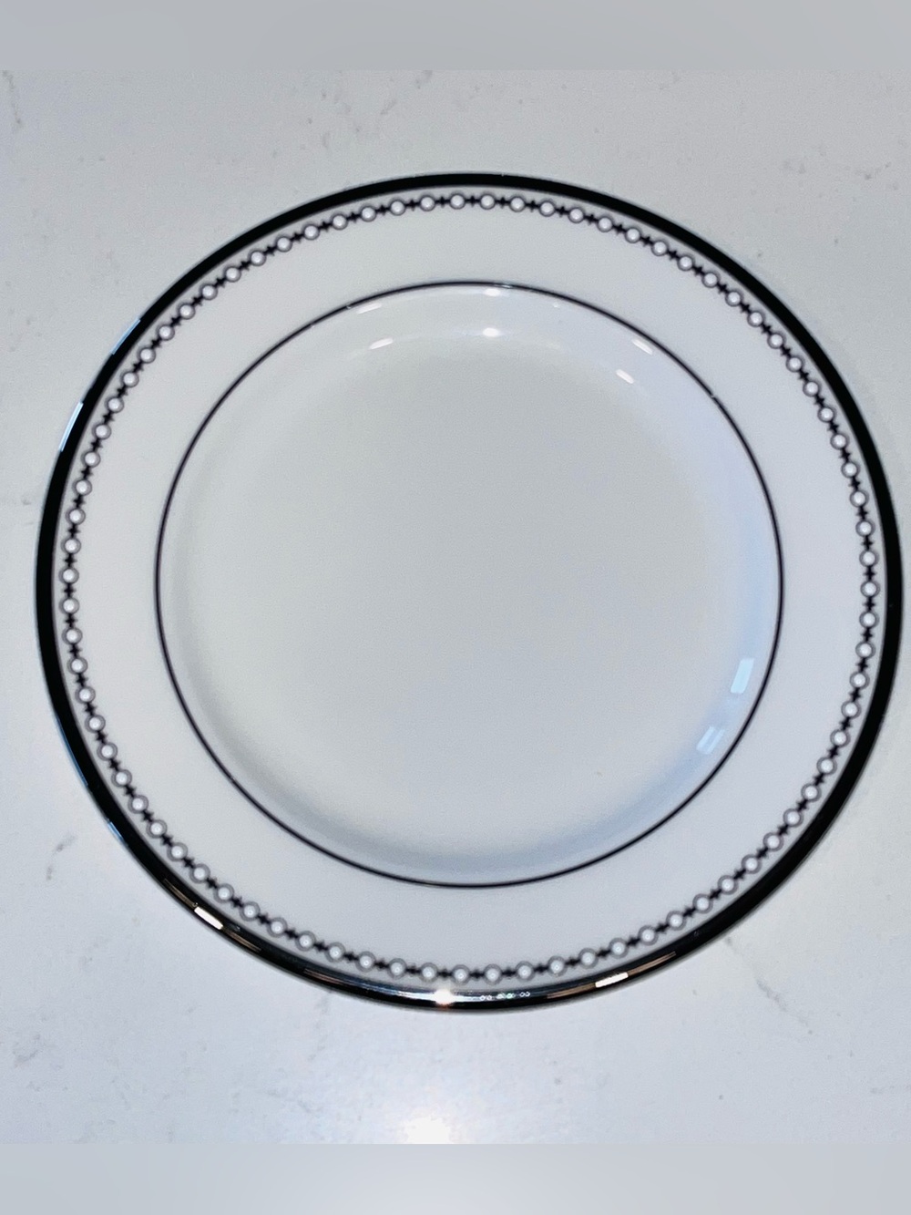 Lenox Bone China “Pearl Platinum” Pat. Salad Dessert Plate 8”